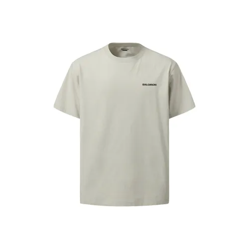 SALOMON UNI T Shirt Unisex Worm Gray