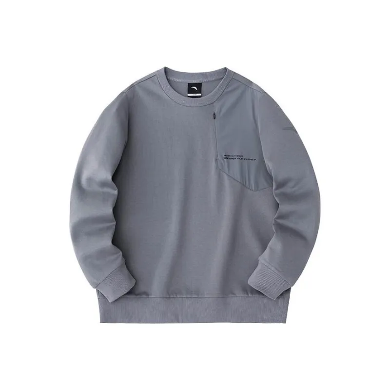 Anta Outdoor Collection Sweatshirt Men's Pencil Gray-0