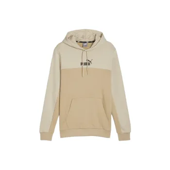 PUMA Essentials+ Block Men's Hoodie Sweatshirt Men's Khaki