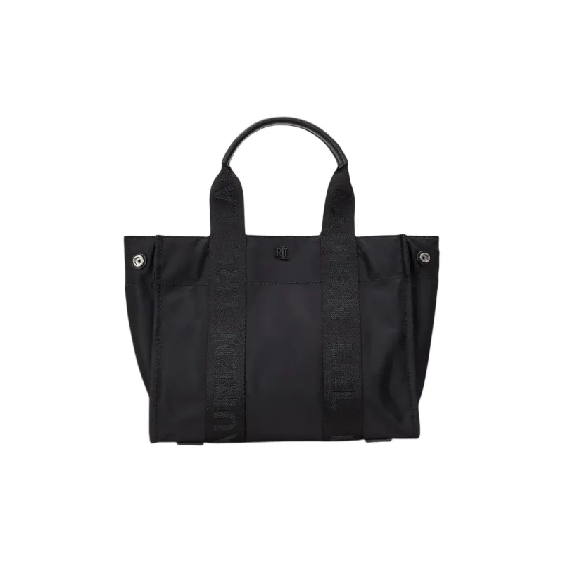 LAUREN RALPH LAUREN Nylon Tote Bag, Shopping Bag, Shoulder Bag, Handbag Trumpets Women's Black-0