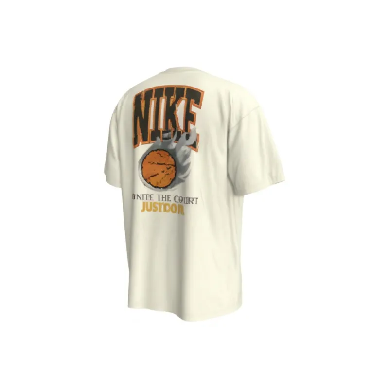 Nike T Shirts Men Beige-0