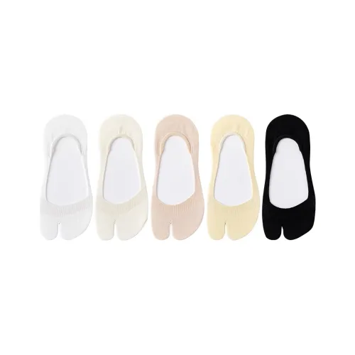 BOKAMAN No Show Socks Women's 5 Pack