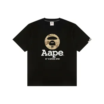 Aape Moonface Logo Short Sleeves Tee