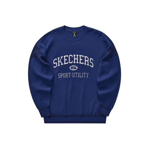 Skechers Colorful Sweatshirt Unisex Navy Blue
