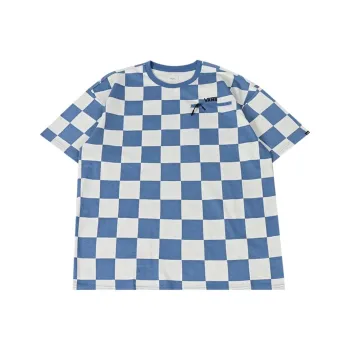 Vans T Shirt Men's Blue Checkerboard