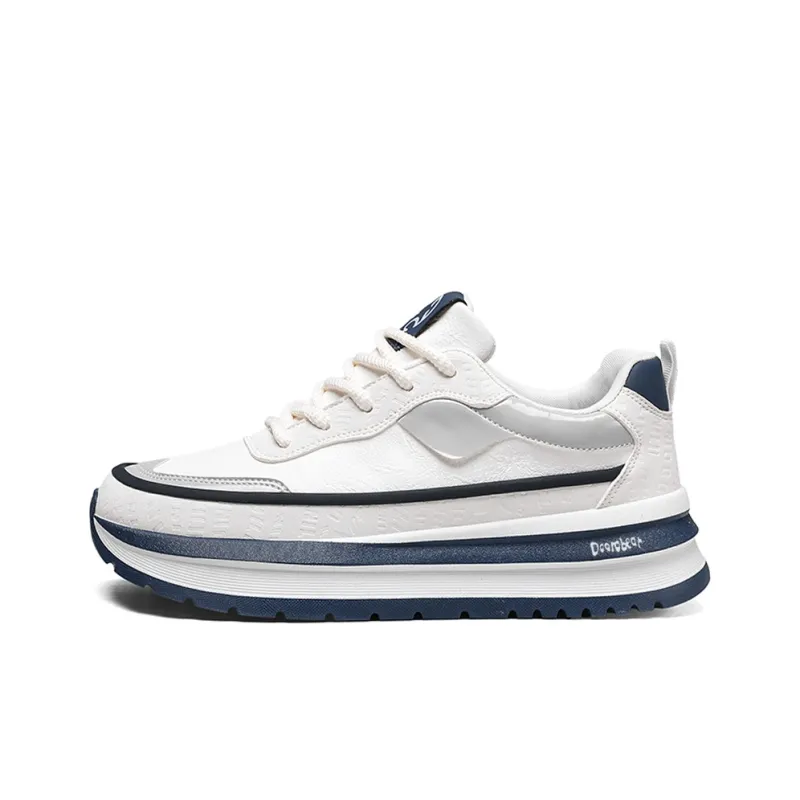 Budding Bear Slip Resistant, Abrasion Resistant, Lightweight, Height Increasing, Rebound Low Top Casual Shoes Men's-1