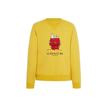 COACH x PEANUTS SNOOPY LIGHTS Sweatshirt Men's Yellow
