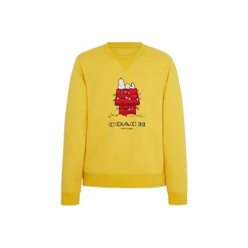 COACH x PEANUTS SNOOPY LIGHTS Sweatshirt Men's Yellow