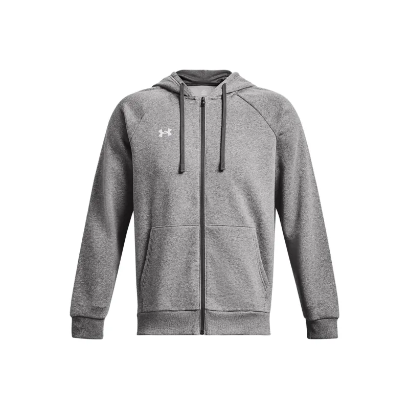 Under Armour Rival Fleece Full-Zip Hoodie Sweatshirt Men's Gray-0