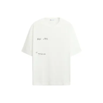 ZARA T Shirts Men Frosted White