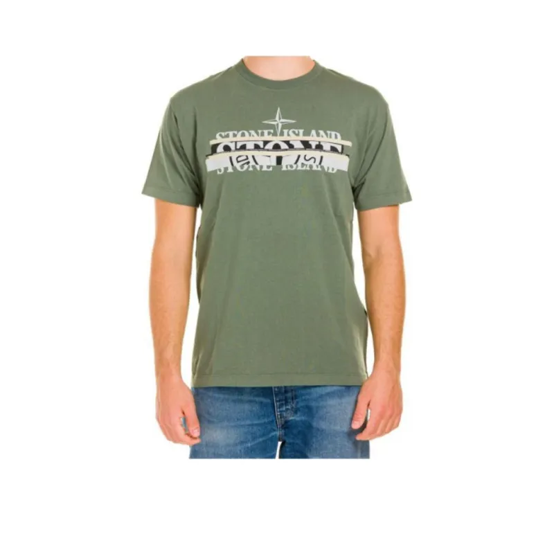 STONE ISLAND T Shirts Men Green-0
