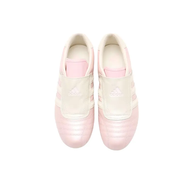 Adidas TAEKWONDO Anti Slip Wear Resistant Low Top Training Shoes Women's Pink Beige-2