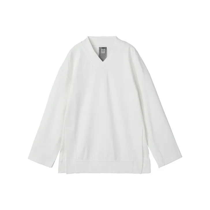 NORVINCY Chinese Fashion Trend V Neck Sweatshirt Without Hood Unisex-3