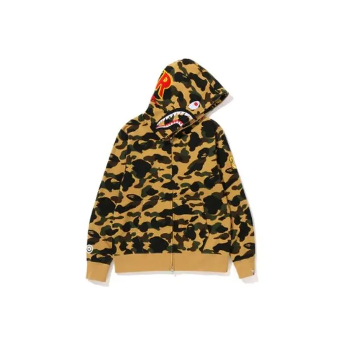 Bape Ponr 1St Camo Shark Full Zip Hoodie-2