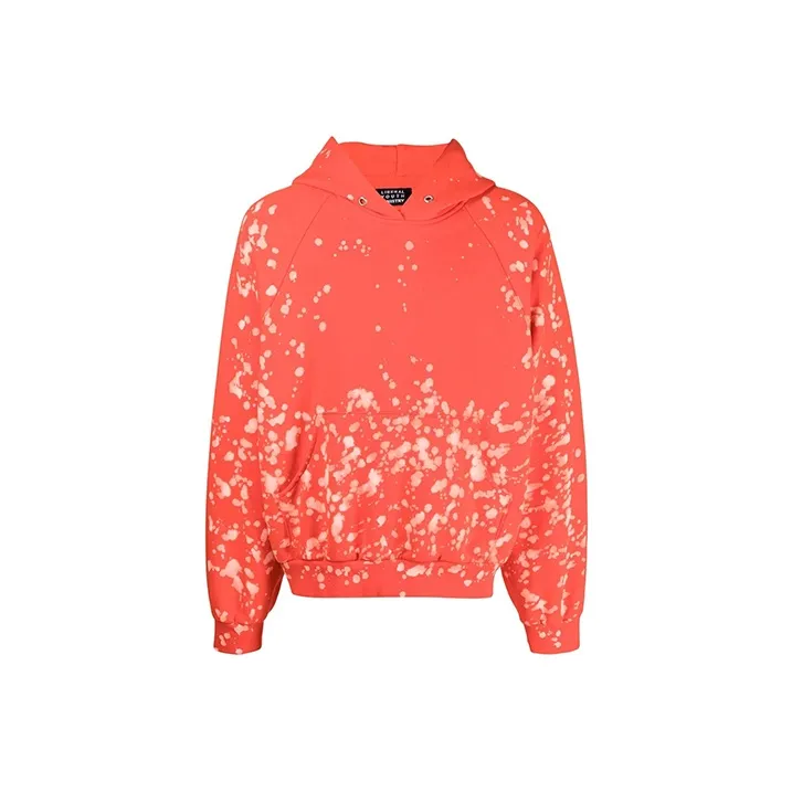 Liberal Youth Ministry Bleach splash Cotton Hoodie-0