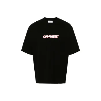 OFF WHITE Logo Printed Crewneck T Shirt