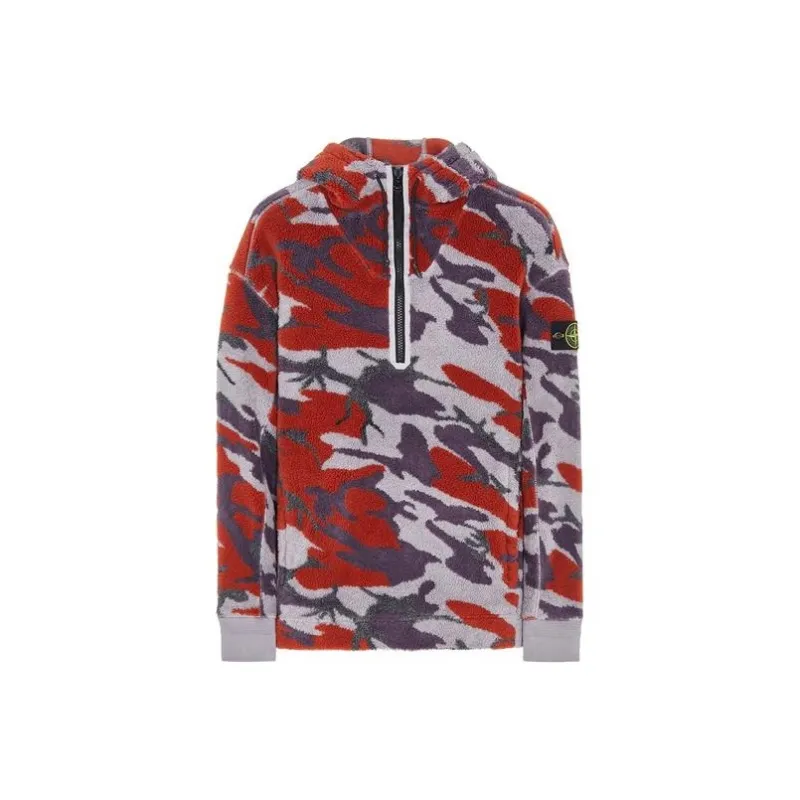 STONE ISLAND Sweatshirts Men Brick Red-0