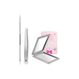 Beauty Set of 3[Pimple Needle+Eyebrow Tweezers+Magnifying Glass]