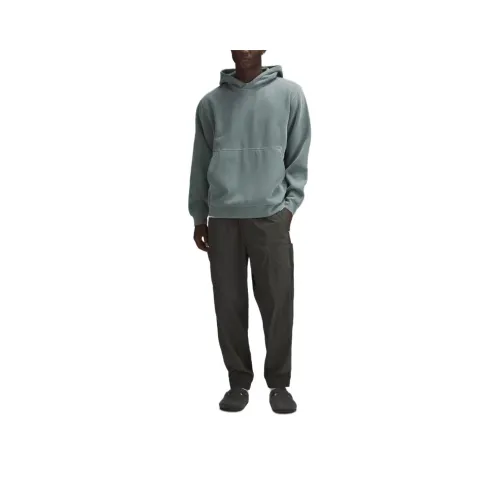 Lululemon Steady State Pullover Hoodie Wash Sweatshirt Men's Off Washed Black Pine