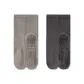 [Sole Full Silicone Anti-Slip Yoga Socks]Light Gray+Dark Gray