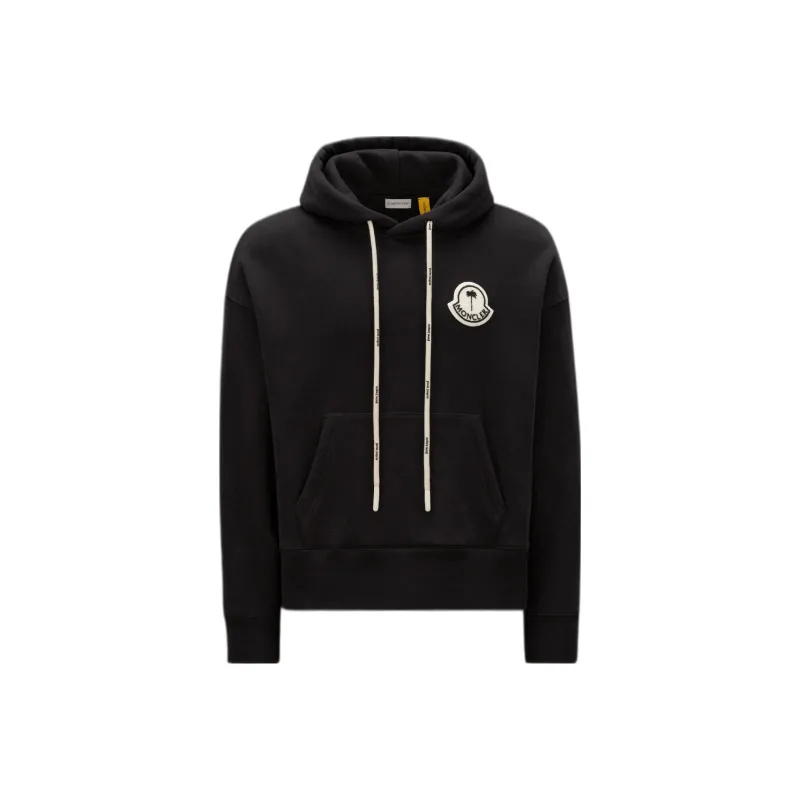Palm Angels X MONCLER GENIUS Palm Angles Collaboration Collection Sweatshirts Unisex Black-0