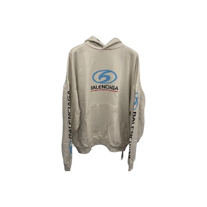 Balenciaga Logo Printed Distressed Hoodie-8