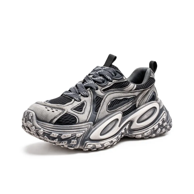HACKBUTEER Low Top Chunky Sneakers Men's Box Included-8