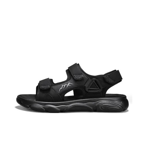 Bull charm Beach Sandals Men Black/Army Green/Sand