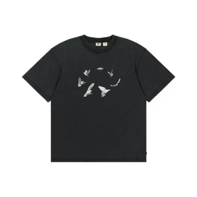 Good Bai X Levis GOOD BAI Collaboration T Shirts Unisex Black-0