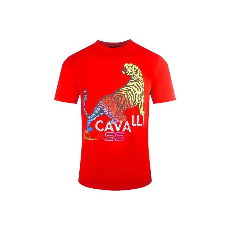 Cavalli Class T Shirt Men's Red-0