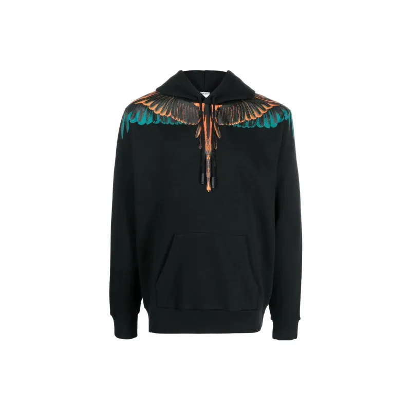 Marcelo Burlon County Of Milan Wings-print Pullover Hoodie-0