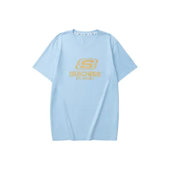 Skechers Sports Alliance Series T-Shirt Unisex Sky Blue Cerulean