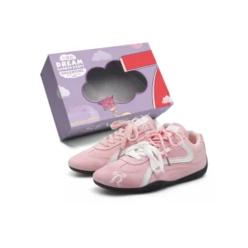 7 SEVFUN Slip Resistant Low Top Casual Shoes Unisex Cream Pink