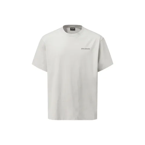 SALOMON UNI T Shirt Unisex Warm Gray
