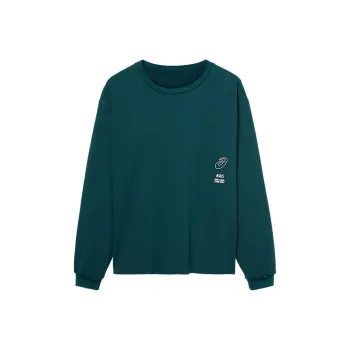 Asics GRAPHIC LONG SLEEVE TEE T-Shirt Unisex Green