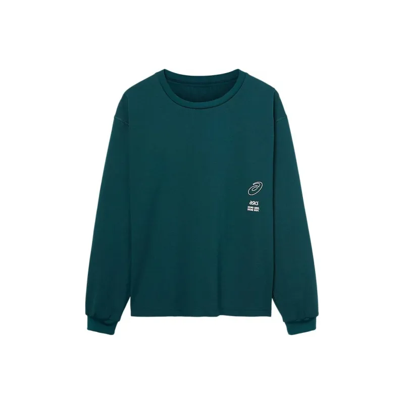 Asics GRAPHIC LONG SLEEVE TEE T-Shirt Unisex Green-0