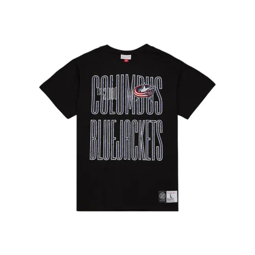 Mitchell & Ness x NHL Columbus Blue Jackets Team OG Premium T Shirt Men's Black