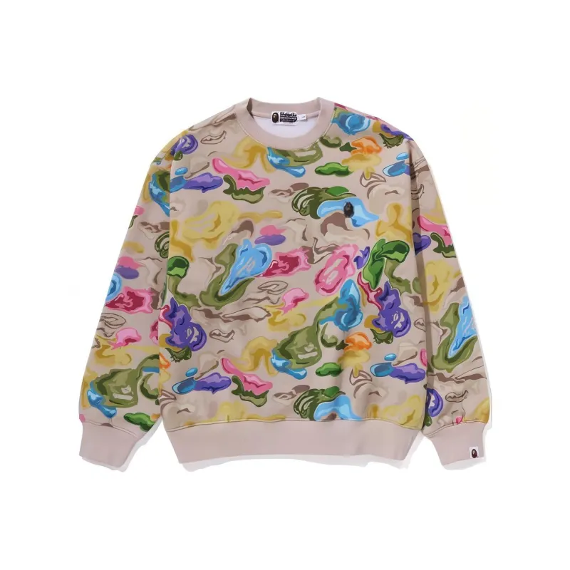 Bape Art Camo Metal One Point Crewneck-0