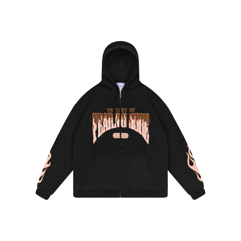 FEAROM Hooded Loose Fit Regular Sweatshirt Unisex-0