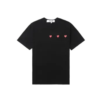 CDG Play T Shirts Men Black