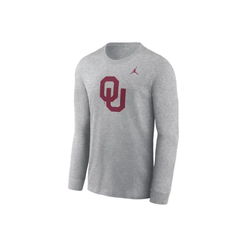 JORDAN Oklahoma Sooners Primary Logo Men's JORDAN College Long Sleeve T Shirt