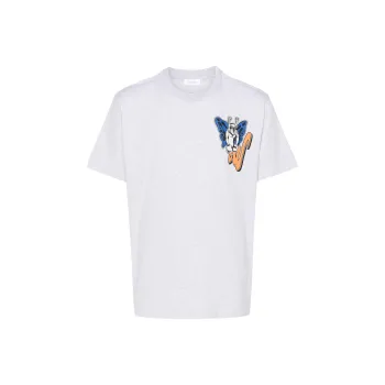 OFF WHITE Logo Printed Crewneck T Shirt