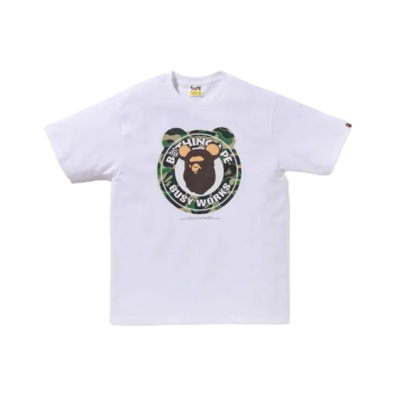 Bape X Medicom Toy Abc Camo Bear Milo Tee-0