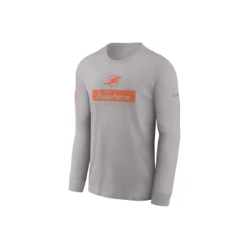 Nike Miami Dolphins Sideline Team Issue Men's Nike Dri FIT Nfl Long Sleeve T Shirt