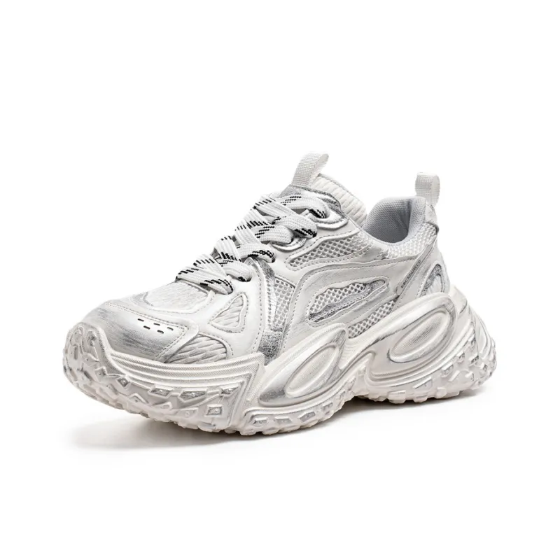 HACKBUTEER Low Top Chunky Sneakers Men's Box Included-14