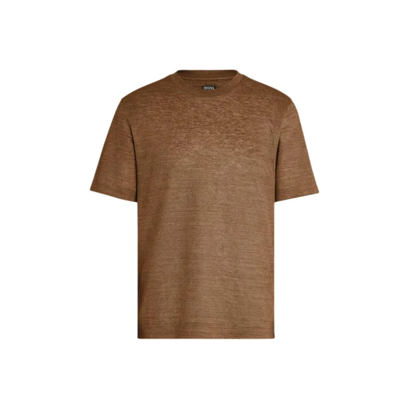 Zegna SS24 T Shirt Men's Dark Brown-0