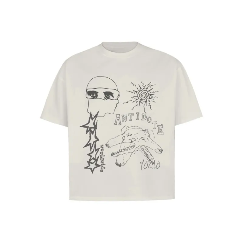 Antidote Worldwide T Shirt Unisex Light Apricot-0
