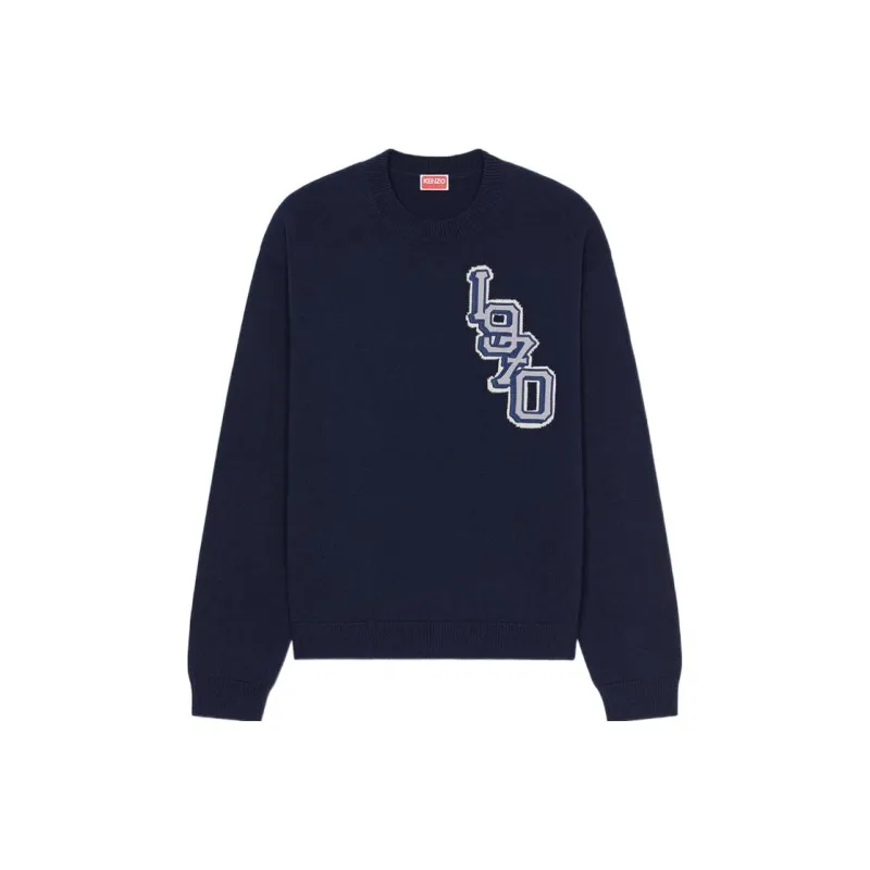 KENZO Varsity Logo Knitted Jumper-0