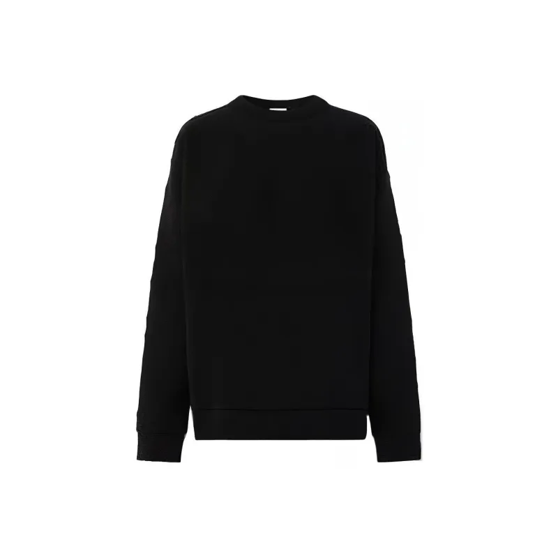 Burberry Logo Embossed Cotton Crewneck Sweatshirt-0