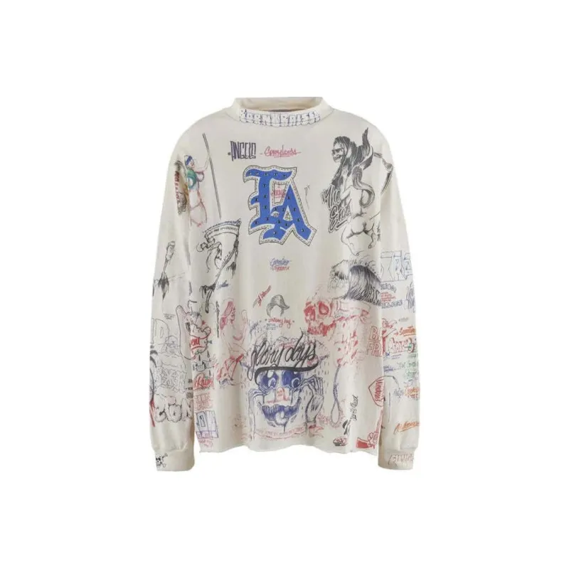 SAINT Mxxxxxx Long sleeve Graphic print T shirt-0